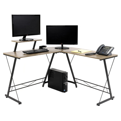 OS Home and Office Furniture Model 33248 Industrial Collection 24 by 48 Desk with USB Ports