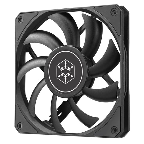 Silverstone Technology Air Slimmer 120 Enhanced Performance 120mm Slim Fan with Full-Range PWM, (SST-AS120B),Black