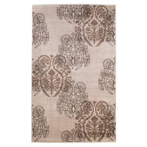 Linon Rugs Milan Cream Rug 5' x 7'7"