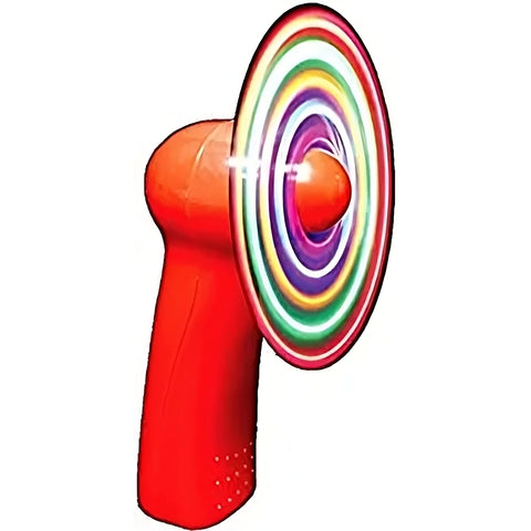 blinkee Multicolor LED Pocket Fan with Lanyard - Compact Battery Powered Cooling Solution for Hot Weather - 4 Vibrant Colors, 30+ Patterns, 1.3"x4.25" - Portable & Easy to Use