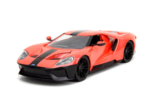 Jada Pink Slips 1:24 W1 2017 Ford GT Die-Cast Car, Toys for Kids and Adults(Metallic Salmon)