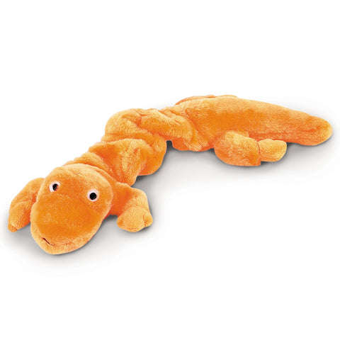 Zanies Bungies Gecko Dog Toys, Orange, 16"–24"