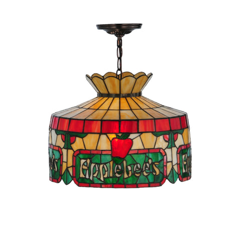 Meyda Tiffany 79763 Lighting, 16" Width, Bronze/Dark