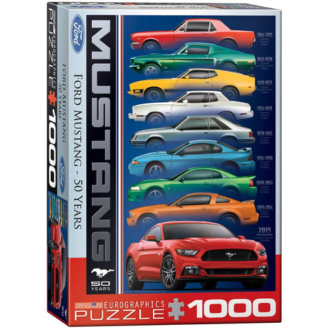 EuroGraphics- Ford Mustang 50 Years 1000 Pieces Jigsaw Puzzle for Adults