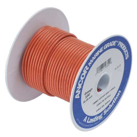 Ancor 184503 Marine Grade Electrical Primary Tinned Copper Boat Wiring (14-Gauge, Orange, 18-Feet)
