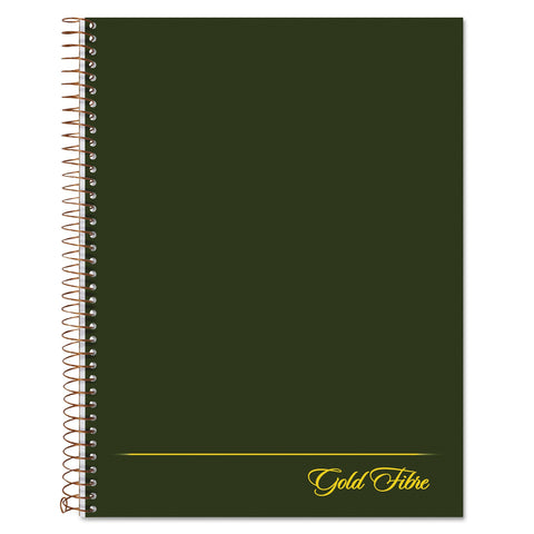 Ampad 20816 Gold Fibre Wirebound Writing Pad w/Cover, 9 1/4 x 7 1/4, White, Green Cover