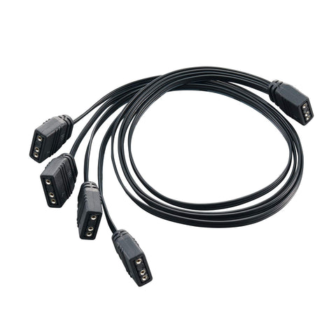 SilverStone Technology Ultra-Thin and Ultra-Flexible 1-to-4 ARGB Splitter Cable CPL03
