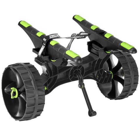 RAILBLAZA C-Tug R Heavy Duty Kayak Cart with Puncture Free Wheels, Adjustable Hull Rails and 220lb Loading Capacity