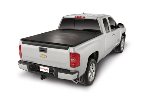 Soft Tri-Fold, Non-Lockable, Black Vinyl with Aluminum Rails