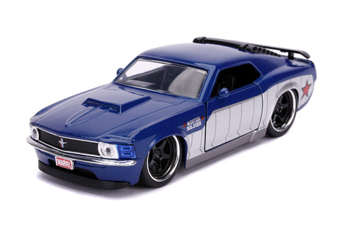 Jada Toys Hollywood Rides Marvel Avengers Winter Solider Inspired by 1970 Ford Mustang Boss 1:32 Scale die-cast Toy Vehicle