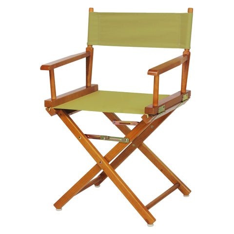 Casual Home 18" Director's Chair Honey Oak Frame with Olive Canvas