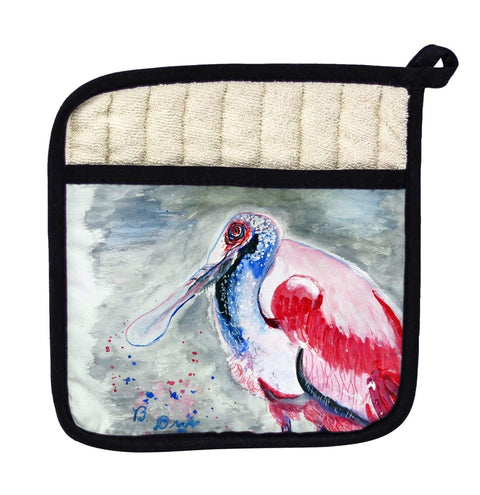 Betsy Drake PT1015 Amelia Spoonbill Pot Holder