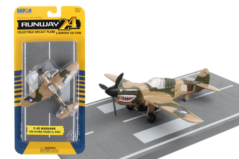 Daron Worldwide Trading Runway24 P40 Flying Tigers Vehicle