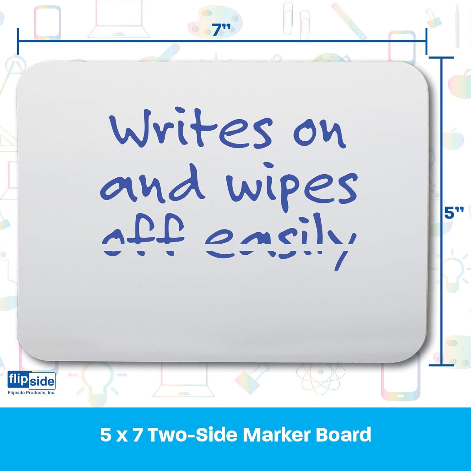 DRY ERASE BOARD TWO-SIDED 5X7