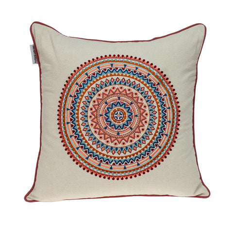 Parkland Collection Glibo Transitional Beige Throw Pillow