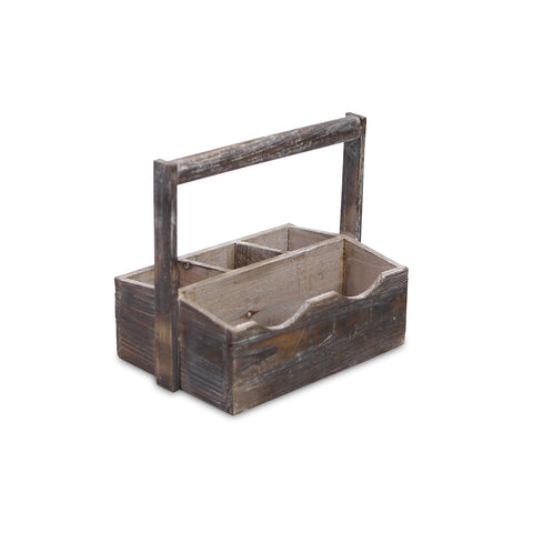 Cheung's FP-3685B Wooden Garden Utensil Holder| Brown