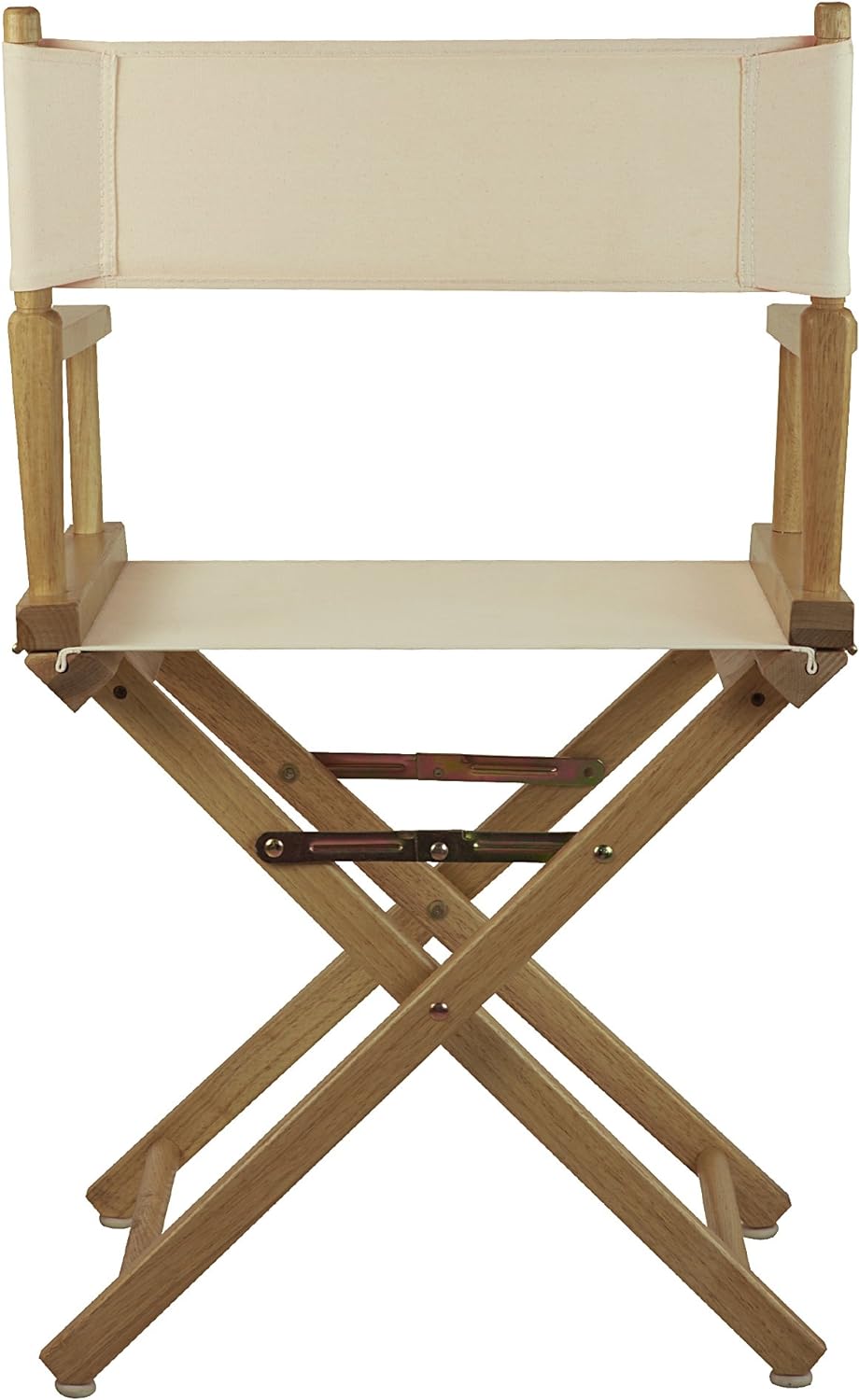 Casual Home 18" Director's Chair Natural Frame with Wheat Canvas