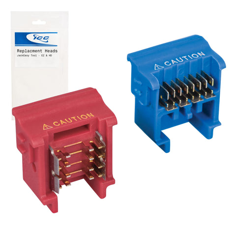 ICC JackEasy Tool Replacement Blades for Keystone Jack Termination Tool, Compatible with Slim Body and Inline IDC Wide Body Keystone Jacks