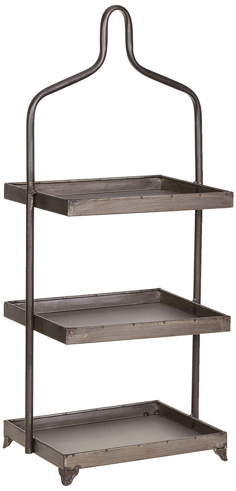 Kalalou Three Tiered Metal Cupcake Display, One Size, Gray (CLL1014)