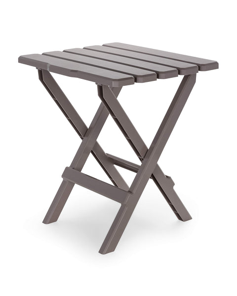 Camco 21049 Large Quick-Folding Adirondack Table, Plastic, Taupe