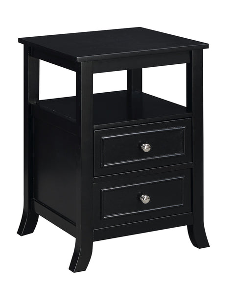 Convenience Concepts Melbourne End Table, Black