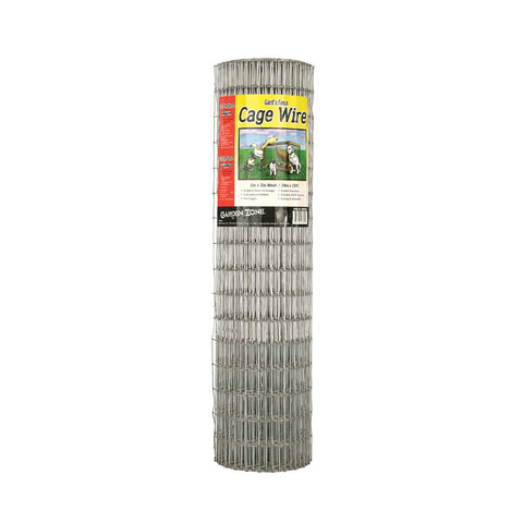 Garden Zone 432425 1" x 2" Mesh 14-Gauge Galvanized Wire Fence, 24" x 25'