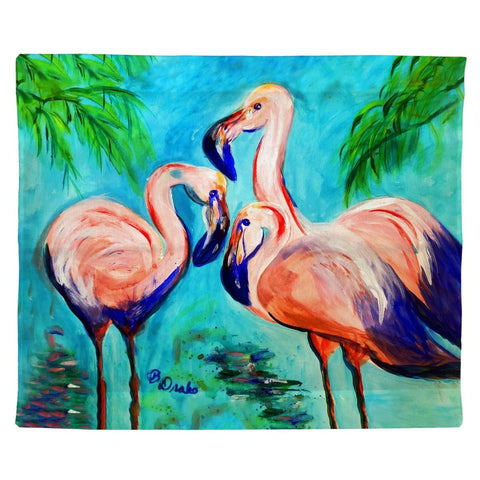 Betsy Drake TP1458 24 x 30 in. Betsys Flamingo IV Outdoor Wall Hanging