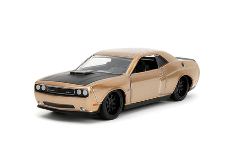 Jada Pink Slips 1:32 W2 2012 Dodge Challenger SRT8 Die-Cast Car, Toys for Kids and Adults (Metallic Gold)
