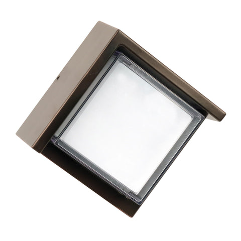 Feit Electric S5sqwm/830/Ddbz 7.5 Watt 500 Lumen 3000 Kelvin Bronze Dusk to Dawn Square Led Wall Light