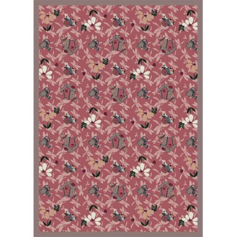 Joy Carpets Flower Garden Area Rug, 3'10" x 5'4", Rose