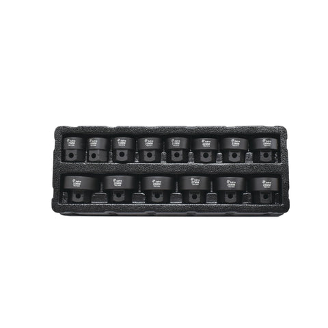 Astro Tools 78214 14pc 1/2" Drive 17-30mm Low Profile Nano Impact Socket Set - No Skips