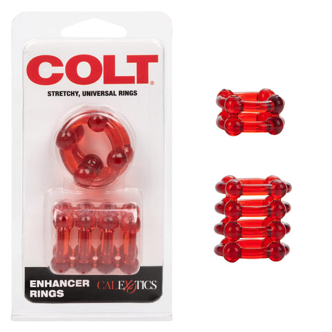 California Exotics Colt Enhancer Rings, Red