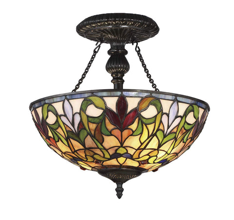 Fine Art Lighting Semi-Flush Mount Tiffany Ceiling lamp Design Collection-Valentino