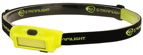 Streamlight 61700 Bandit 180-Lumen USB Rechargeable LED Headlamp with Elastic Head Strap, Clip, and USB Cable, Yellow