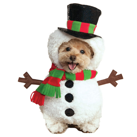 Rubies Walking Snowman Pet Costume for Dogs or Cats, Large