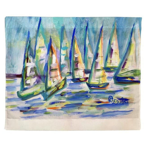 Betsy Drake TP1430 24 x 30 in. More Sailboats Outdoor Wall Hanging