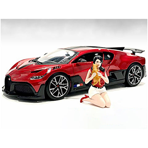 American Diorama Girls Night Out Gigi with Cat Figurine for 1/24 Scale Models