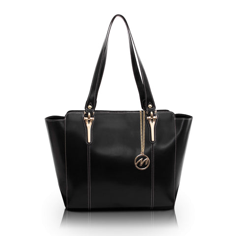 McKlein ALICIA, Leather Ladies' Tote with Tablet Pocket, Laptop Bag for Women Lightweight Leather, Computer Tote Bag, Briefcase Large Capacity Handbag Shoulder Bag