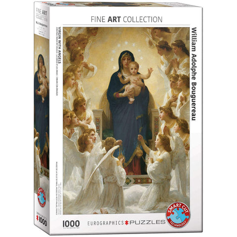 EuroGraphics Virgin with Angels by William Bouguereau 1000 Piece Puzzle, 6000-7064