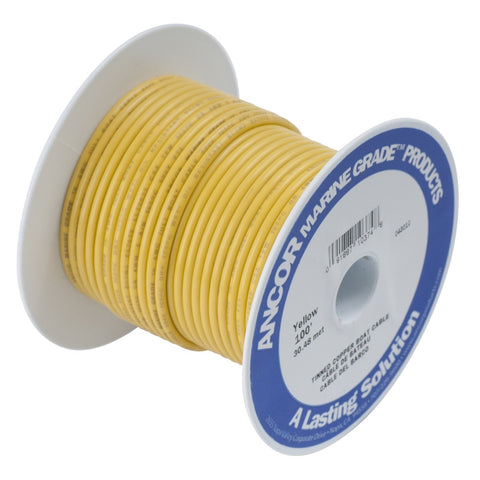 Ancor 119905 Tinned Copper Battery Cable, 4/0 AWG (103mm2), Yellow - 50ft