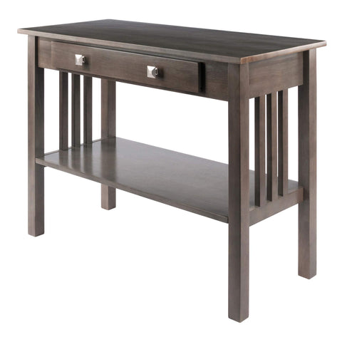 Winsome Stafford Console Table, Oyster Gray