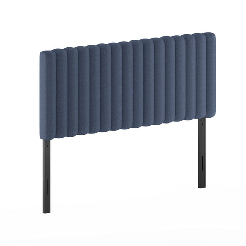 Furinno Roanne Upholstered Tufted Headboard, Full, Denim