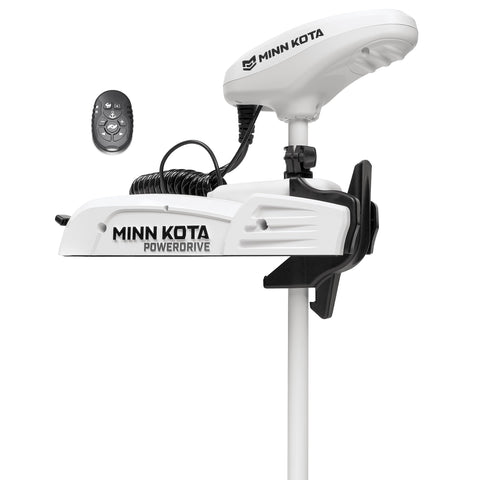 Minn Kota Riptide PowerDrive Bow-Mount Electric Trolling Motor with Mircro Remote – 55 Lb. Thrust, 54 in. Shaft, Saltwater