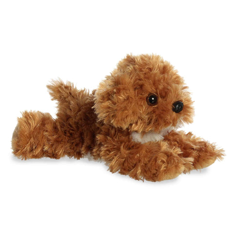 Aurora® Adorable Mini Flopsie™ Chai Cockapoo™ Stuffed Animal - Mini Companions Ready for Playful Adventures - for Kids All Ages, Toddlers, Adults, and Families - Brown 8 Inches