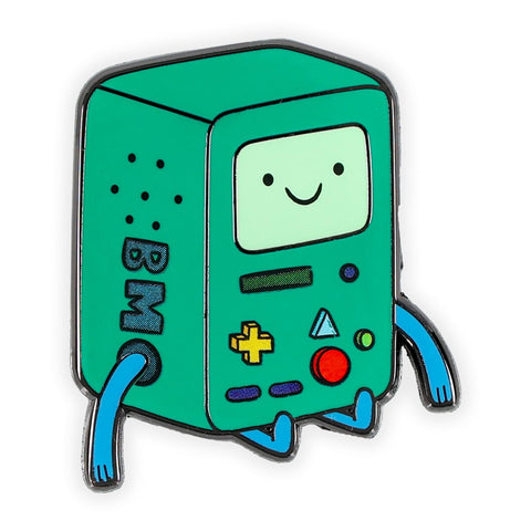Adventure Time BMO Sitting Enamel Pin | Badge Accessories For Lanyard, Backpack, Clothes