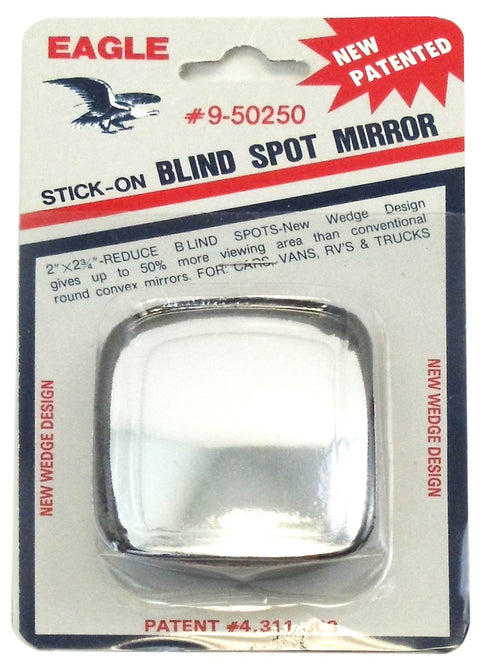 Eagle 2" X 2-3/4" Stick-ON Wedge Sytle Blind SPOT Mirror