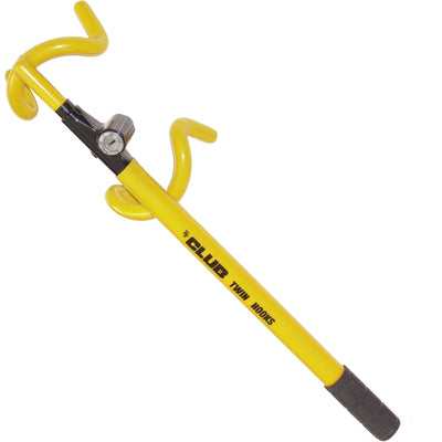 Winner International The Club 3000 Twin Hooks Steering Wheel Lock, Yellow