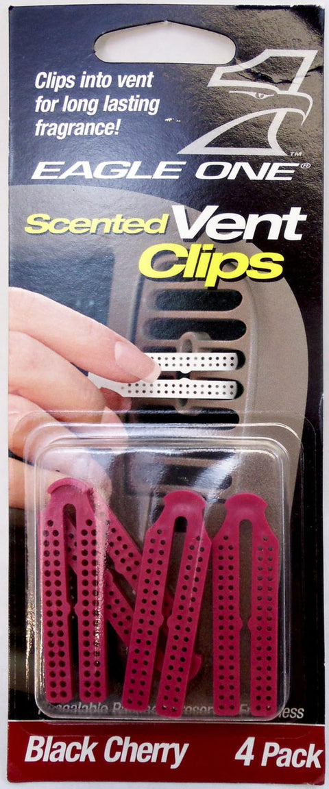 Barjan 030VC010 - Eagle One Black Cherry Scented Vent Clips 4 Pack