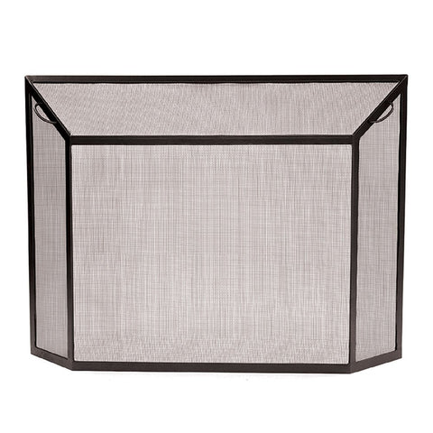 Minuteman International S-54XL Contemporary Fireplace Spark Guard Screen, 50 x 36-in,Graphite
