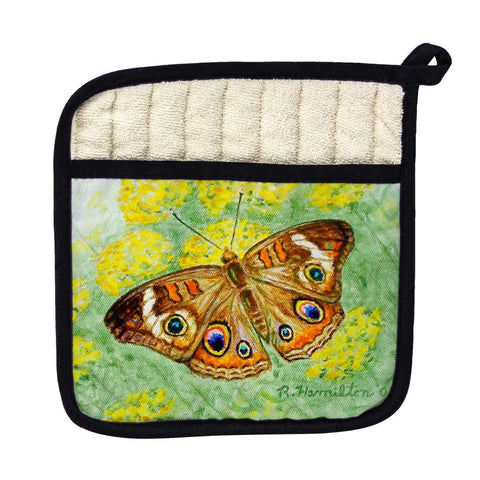 Betsy Drake PT763 Buckeye Butterfly Pot Holder